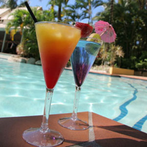 Poolside cocktails